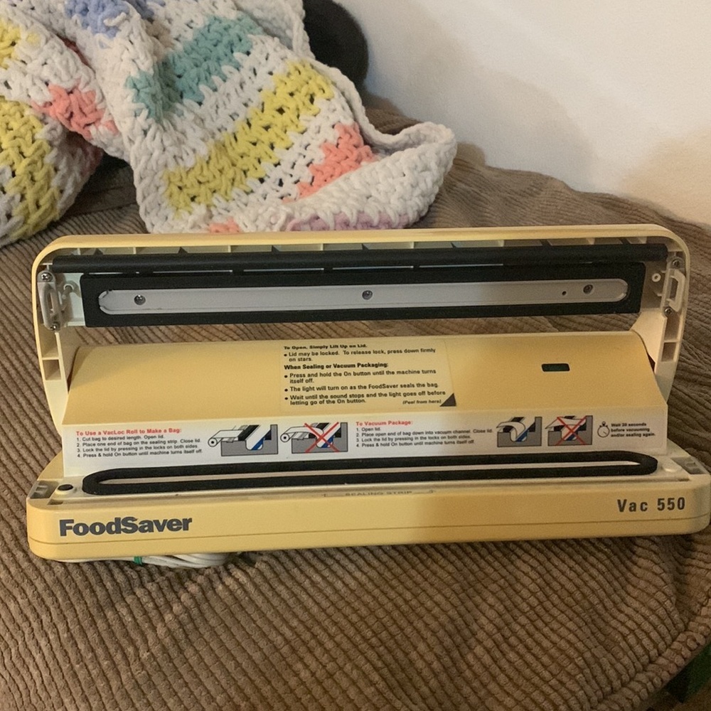 Food Saver Vac 550 food preservation vacuum sealed packaging sealing yellow - Picture 5 of 10